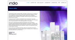 Desktop Screenshot of indio-skincare.com